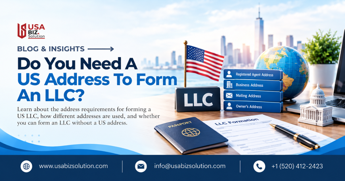 US LLC address requirements for non-US residents