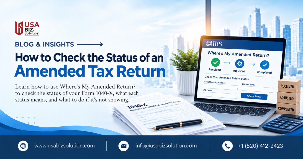 How to check amended tax return status