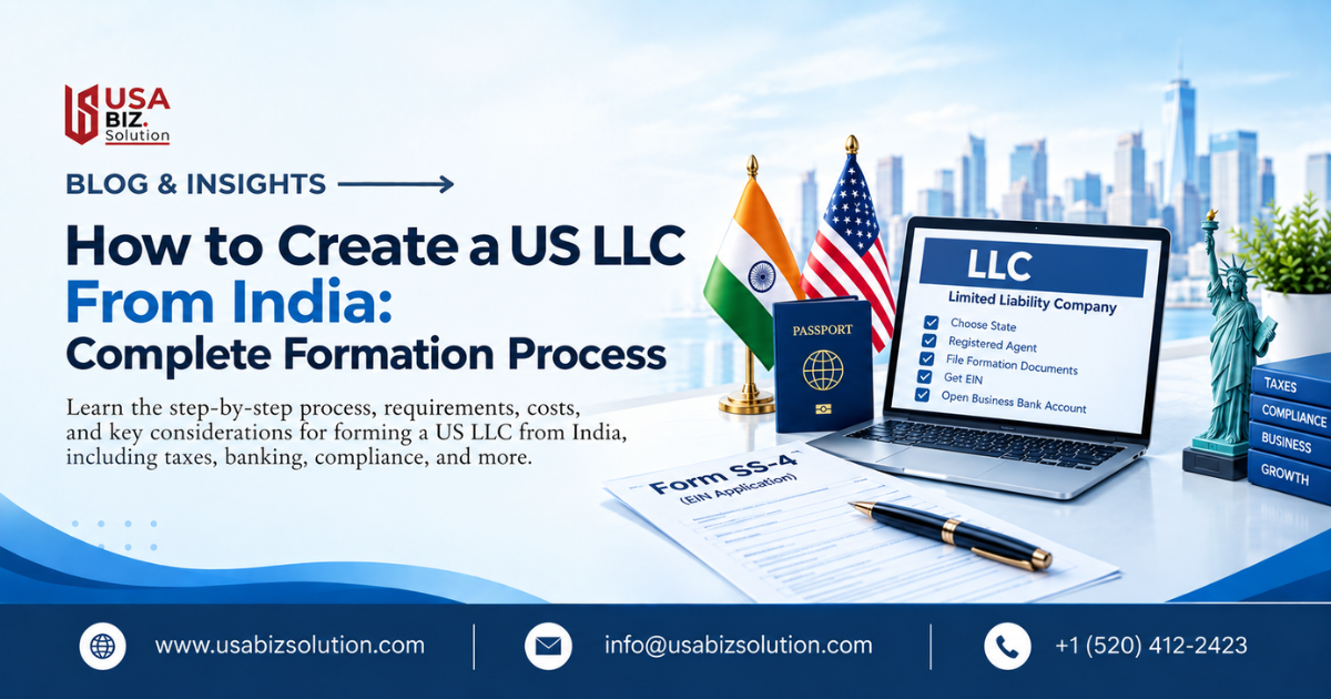 US LLC formation from India guide and process